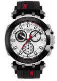  Shop Authentic Tissot T Race Chronograph White Dial Black Silicone Strap Watch For Men - T115.417.27.011.00 - Luxxuri