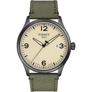  Shop Authentic Tissot T Sport Chrono XL Beige Dial Khakhi Green Nylon Strap Watch for Men - T116.617.33.267.00 - Luxxuri
