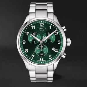  Shop Authentic Tissot Chrono XL Classic Green Dial Silver Steel Strap Watch for Men - T116.617.11.092.00 - Luxxuri