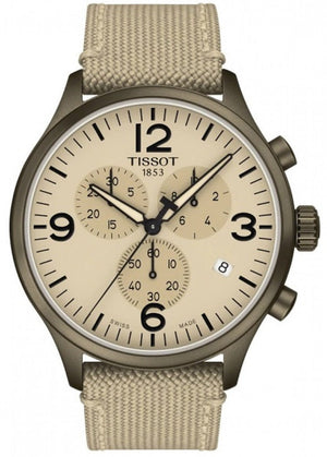  Shop Authentic Tissot Chrono XL Beige Diag Beige NATO Strap Watch For Men - T116.617.37.267.01 - Luxxuri