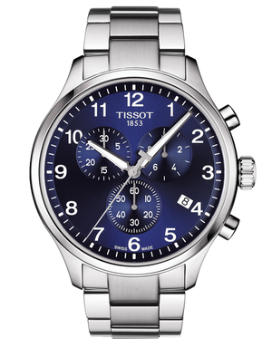  Shop Authentic Tissot T Sport Chrono XL Classic Blue Dial Silver Steel Strap Watch For Men - T116.617.11.047.01 - Luxxuri
