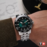  Shop Authentic Tissot Seastar 1000 Powermatic 80 Green Dial Silver Steel Strap Watch For Men - T120.407.11.091.01 - Luxxuri