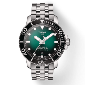  Shop Authentic Tissot Seastar 1000 Powermatic 80 Green Dial Silver Steel Strap Watch For Men - T120.407.11.091.01 - Luxxuri