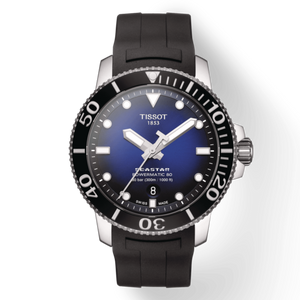  Shop Authentic Tissot Seastar 1000 Powermatic 80 Blue Dial Black Rubber Strap Watch For Men - T120.407.17.041.00 - Luxxuri