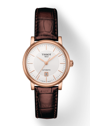  Shop Authentic Tissot T Classic Carson Premium White Dial Brown Leather Strap Watch for Women - T122.207.36.031.00 - Luxxuri