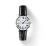  Shop Authentic Tissot Carson Premium Lady Silver Dial Black Leather Strap Watch For Women - T122.210.16.033.00 - Luxxuri