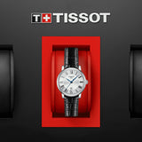  Shop Authentic Tissot Carson Premium Lady Silver Dial Black Leather Strap Watch For Women - T122.210.16.033.00 - Luxxuri