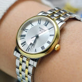  Shop Authentic Tissot T Classic Carson Lady Premium Silver Dial Two Tone Steel Strap Watch For Women - T122.210.22.033.00 - Luxxuri