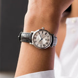  Shop Authentic Tissot Carson Premium Lady Silver Dial Black Leather Strap Watch For Women - T122.210.16.033.00 - Luxxuri