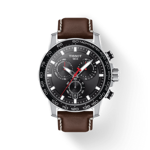  Shop Authentic Tissot Supersport Chrono Black Dial Brown Leather Strap Watch for Men - T125.617.16.051.01 - Luxxuri
