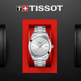  Shop Authentic Tissot Gentleman Silver Dial Silver Steel Strap Watch For Men - T127.410.11.031.00 - Luxxuri