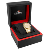  Shop Authentic Tissot PRX Powermatic 80 Gold Dial Gold Steel Strap Watch for Men - T137.207.33.021.00 - Luxxuri