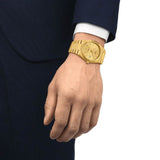  Shop Authentic Tissot PRX Powermatic 80 Gold Dial Gold Steel Strap Watch for Men - T137.407.33.021.00 - Luxxuri