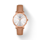  Shop Authentic Tissot Everytime Lady Silver Dial Brown Leather Strap Watch for Women - T143.210.36.011.00 - Luxxuri