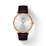  Shop Authentic Tissot Everytime Gent Silver Dial Brown Leather Strap Watch for Men - T143.410.36.011.00 - Luxxuri