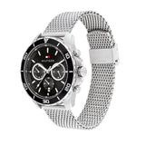  Shop Authentic Tommy Hilfiger Jordan Chronograph Black Dial Silver Mesh Strap Watch For Men - 1792092 - Luxxuri