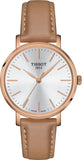  Shop Authentic Tissot Everytime Lady Silver Dial Brown Leather Strap Watch for Women - T143.210.36.011.00 - Luxxuri