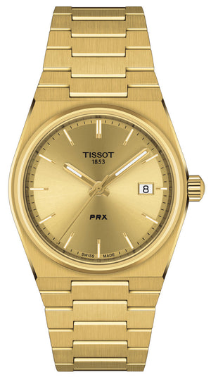  Shop Authentic Tissot PRX Gold Dial Gold Steel Strap Watch for Men - T137.210.33.021.00 - Luxxuri