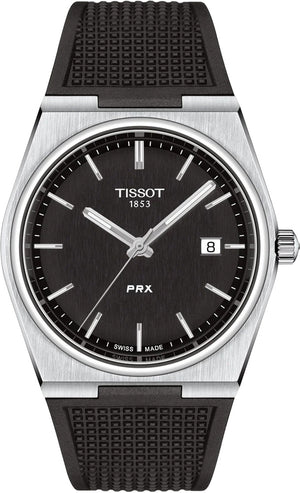  Shop Authentic Tissot PRX Black Dial Black Rubber Strap Watch For Men - T137.410.17.051.00 - Luxxuri