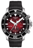  Shop Authentic Tissot Seastar 1000 Chronograph Red Dial Black Rubber Strap Watch For Men - T120.417.17.421.00 - Luxxuri