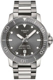 Tissot Seastar 1000 Powermatic 80 Grey Dial Silver Steel Strap Watch for Men - T120.407.11.081.01