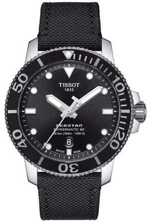  Shop Authentic Tissot Seastar 1000 Powermatic 80 Black Dial Black Nylon Strap Watch For Men - T120.407.17.051.00 - Luxxuri