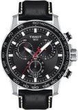  Shop Authentic Tissot Supersport Chrono Black Dial Black Leather Strap Watch for Men - T125.617.16.051.00 - Luxxuri