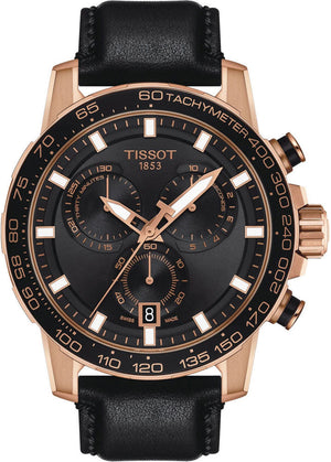  Shop Authentic Tissot Supersport Chrono Black Dial Black Leather Strap Watch for Men - T125.617.36.051.00 - Luxxuri