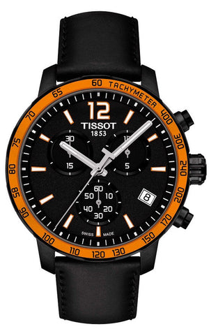  Shop Authentic Tissot T Sport Quickster Chronograph Black Dial Black Rubber Strap Watch For Men - T095.417.36.057.01 - Luxxuri