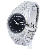  Shop Authentic Tudor Royal Automatic Diamonds Black Dial Silver Steel Strap Watch for Men - M28600-0004 - Luxxuri