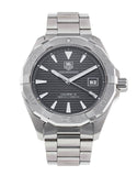  Shop Authentic Tag Heuer Aquaracer Automatic Anthracite Grey Dial Silver Steel Strap Watch for Men - WAY2113.BA0928 - Luxxuri