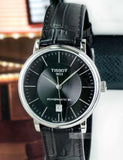  Shop Authentic Tissot Carson Premium Powermatic 80 Black Dial Black Leather Strap Watch For Men - T122.407.16.051.00 - Luxxuri