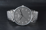  Shop Authentic Tissot Everytime Large Black Dial Silver Mesh Bracelet Watch For Men - T109.610.11.077.00 - Luxxuri