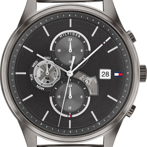  Shop Authentic Tommy Hilfiger Weston Chronograph Grey Dial Grey Mesh Bracelet Watch For Men - 1710506 - Luxxuri