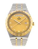  Shop Authentic Tudor Royal Automatic Diamonds Gold Dial Two Tone Steel Strap Watch for Men - M28603-0006 - Luxxuri