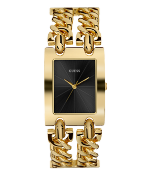  Shop Authentic Guess Trend Multi Chain Black Dial Gold Steel Strap Watch for Women - U1117L5 - Luxxuri