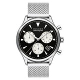  Shop Authentic Movado Heritage Calendoplan Chronograph Black Dial Silver Mesh Strap Watch for Men - 3650097 - Luxxuri
