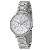  Shop Authentic Fossil Jacqueline Multi-Function Mother of Pearl Dial Silver Steel Strap Watch for Women - ES3755 - Luxxuri