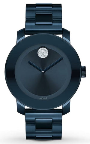  Shop Authentic Movado Bold Blue Dial Blue Steel Strap Watch For Women - 3600388 - Luxxuri