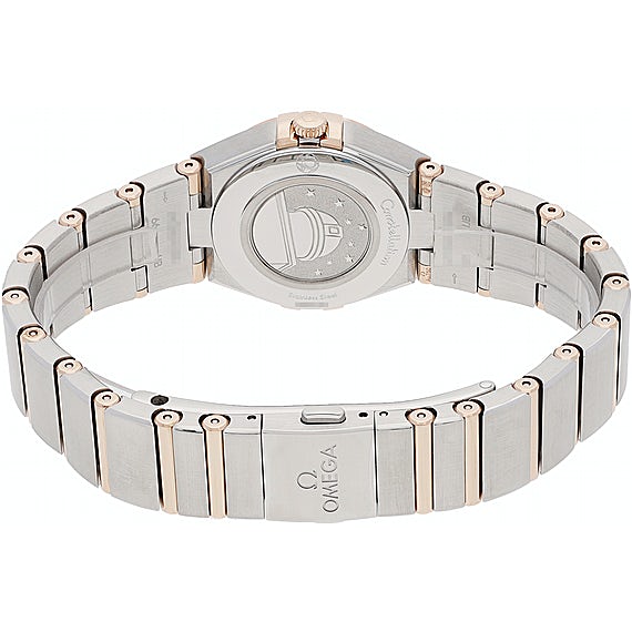  Shop Authentic Omega Constellation Quartz Diamonds Blue Dial Two Tone Steel Strap Watch for Women - 131.20.25.60.53.002 - Luxxuri