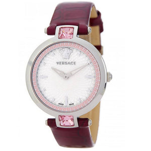  Shop Authentic Versace Olympo Crystal Gleam White Dial Purple Leather Strap Watch for Women - VAN010016 - Luxxuri