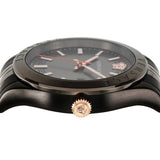  Shop Authentic Versace Hellenyium Analog Black Dial Black Steel Strap Watch For Men - VEVK00320 - Luxxuri