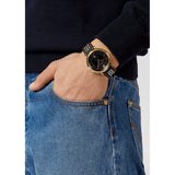  Shop Authentic Versace V-Circle Quartz Black Dial Brown Leather Strap Watch for Men - VEBQ01619 - Luxxuri