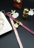  Shop Authentic Versace Medusa Lock Icon Gold Dial Red Leather Strap Watch for Women - VEDW00319 - Luxxuri