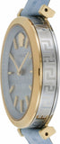  Shop Authentic Versace V-Twist Blue Dial Blue Leather Strap Watch for Women - VELS00319 - Luxxuri