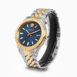  Shop Authentic Versace Hellenyium Quartz Blue Dial Two Tone Steel Strap Watch for Men - VEVK00520 - Luxxuri