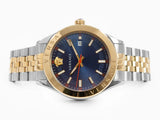  Shop Authentic Versace Hellenyium Quartz Blue Dial Two Tone Steel Strap Watch for Men - VEVK00520 - Luxxuri