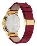  Shop Authentic Versace Greca Silver Dial Red Leather Strap Watch for Women - VEVH00420 - Luxxuri
