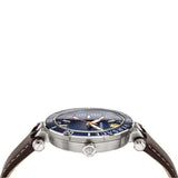  Shop Authentic Versace Greca Sport Analog Blue Dial Brown Leather Strap Watch For Men - VEZ300121 - Luxxuri