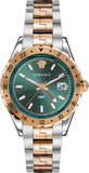  Shop Authentic Versace Hellenyium GMT Green Dial Two Tone Steel Strap Watch for Men - V11050015 - Luxxuri